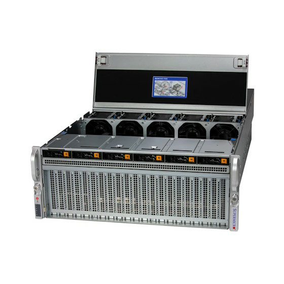 Supermicro SuperServer SYS-421GU-TNXR 4U DP LGA4677 max. 8TB 8xPCIe 5.0 6x2,5 2xM.2 2x10GbE IPMI 4x3000W