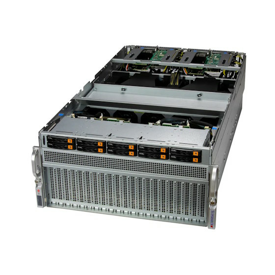 Supermicro SuperServer SYS-521GU-TNXR 5U DP LGA4677 max. 8TB 10xPCIe 5.0 10x2,5 2xM.2 2x10GbE IPMI 4x3000W